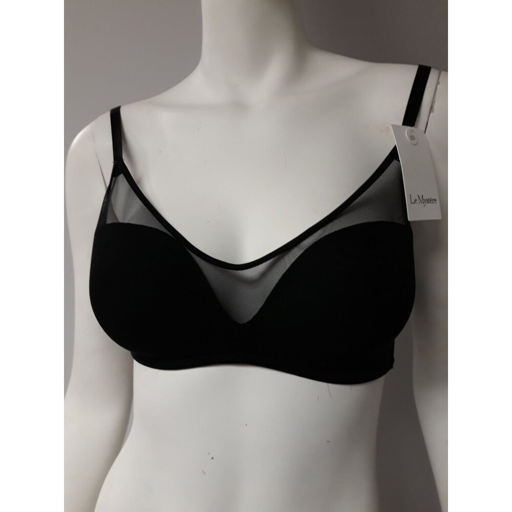 Le Mystere  Bra Black Size 36 D NEW WITH TAGS!